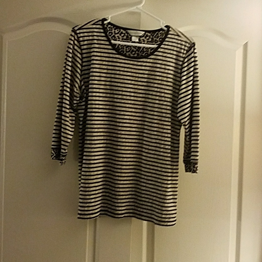 christopher & banks 3/4 sleeve tunic